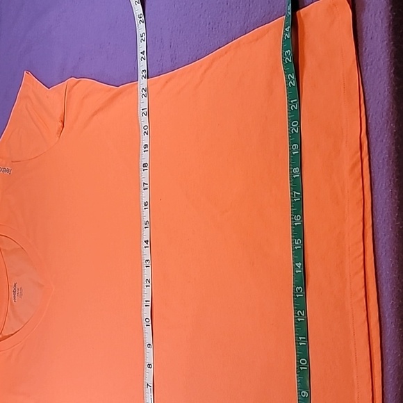 0771. NWOTs ~ Reebok ~ Safety Orange ~ V-neck ~ 2XL ~ T-shirt - Picture 7 of 8
